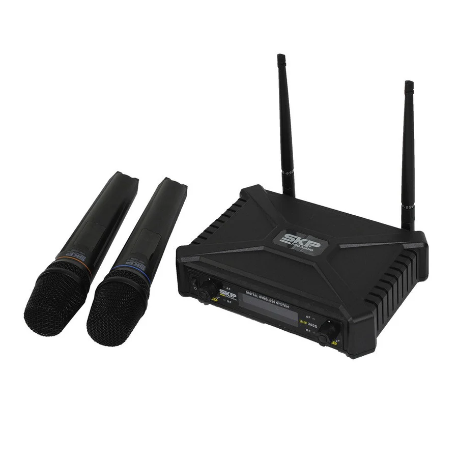 SET DE MICROFONOS DUO SKP MOD (UHF-300D)