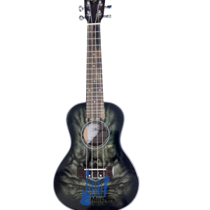 UKULELE CONCIERTO GRIS PACK FUNDA, CINCHO, CUERDA AFINADOR MOD (EGUK-004GREY)